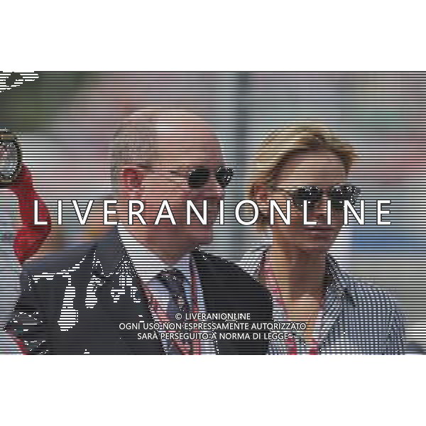 HSH Prince Albert of Monaco (MON) and Princess Charlene of Monaco on the grid. 24.06.2018. Formula 1 World Championship, Rd 8, French Grand Prix, Paul Ricard, France, Race Day. / AGENZIA ALDO LIVERANI SAS - ITALY ONLY EDITORIAL USE ONLY - F1 GP FRANCIA GARA 24.06.2018