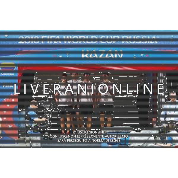 24.06.2018 KAZAN, ARENA KAZAN PILKA NOZNA (FOOTBALL) MISTRZOSTWA SWIATA ROSJA 2018 FIFA WORLD CUP RUSSIA 2018 FAZA GRUPOWA (GROUP STAGE) MECZ GAME POLSKA - KOLUMBIA (POLAND-COLUMBIA) NZ BARTOSZ BERESZYNSKI, JAN BEDNAREK, GRZEGORZ KRYCHOWIAK, DAWID KOWNACKI FOTO LUKASZ GROCHALA/CYFRASPORT / NEWSPIX.PL --- Newspix.pl AG ALDO LIVERANI SAS-ONLY ITALY