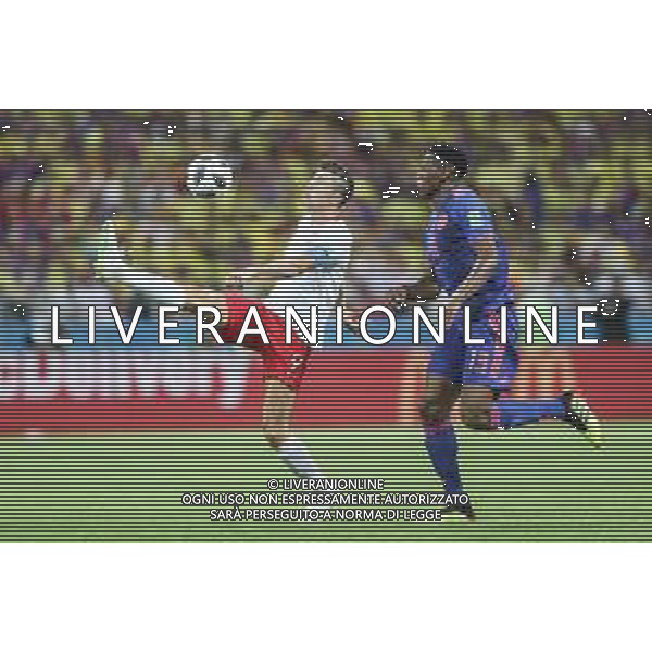 24.06.2018 KAZAN, ARENA KAZAN PILKA NOZNA (FOOTBALL) MISTRZOSTWA SWIATA ROSJA 2018 FIFA WORLD CUP RUSSIA 2018 FAZA GRUPOWA (GROUP STAGE) MECZ GAME POLSKA - KOLUMBIA (POLAND-COLUMBIA) NZ RAFAK KURZAWA, Yerry MINA FOTO LUKASZ GROCHALA/CYFRASPORT / NEWSPIX.PL --- Newspix.pl AG ALDO LIVERANI SAS-ONLY ITALY