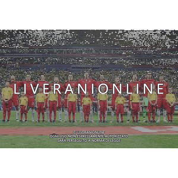 24.06.2018 KAZAN, ARENA KAZAN PILKA NOZNA (FOOTBALL) MISTRZOSTWA SWIATA ROSJA 2018 FIFA WORLD CUP RUSSIA 2018 FAZA GRUPOWA (GROUP STAGE) MECZ GAME POLSKA - KOLUMBIA (POLAND-COLUMBIA) NZ POLSKA PRZED MECZEM Z KOLUMBIA, MISTRZOSTWA SWIATA ROSJA ZDJECIE GRUPOWE WOJCIECH SZCZESNY, MICHAL PAZDAN, LUKASZ PISZCZEK, JAN BEDNAREK, MACIEJ RYBUS, BARTOSZ BERESZYNSKI, GRZEGORZ KRYCHOWIAK, JACEK GORALSKI, PIOTR ZIELINSKI, DAWID KOWNACKI, ROBERT LEWANDOWSKI FOTO LUKASZ GROCHALA/CYFRASPORT / NEWSPIX.PL --- Newspix.pl AG ALDO LIVERANI SAS-ONLY ITALY