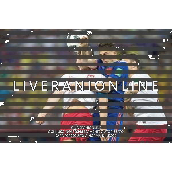 24.06.2018 KAZAN, ARENA KAZAN PILKA NOZNA (FOOTBALL) MISTRZOSTWA SWIATA ROSJA 2018 FIFA WORLD CUP RUSSIA 2018 POLSKA - KOLUMBIA (POLAND-COLUMBIA) NZ ROBERT LEWANDOWSKI SANTIAGO ARIAS FOTO LUKASZ SKWIOT/CYFRASPORT / NEWSPIX.PL --- Newspix.pl AG ALDO LIVERANI SAS-ONLY ITALY