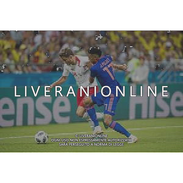 24.06.2018 KAZAN, ARENA KAZAN PILKA NOZNA (FOOTBALL) MISTRZOSTWA SWIATA ROSJA 2018 FIFA WORLD CUP RUSSIA 2018 POLSKA - KOLUMBIA (POLAND-COLUMBIA) NZ BARTOSZ BERESZYNSKI JOHAN MOJICA FOTO LUKASZ SKWIOT/CYFRASPORT / NEWSPIX.PL --- Newspix.pl AG ALDO LIVERANI SAS-ONLY ITALY
