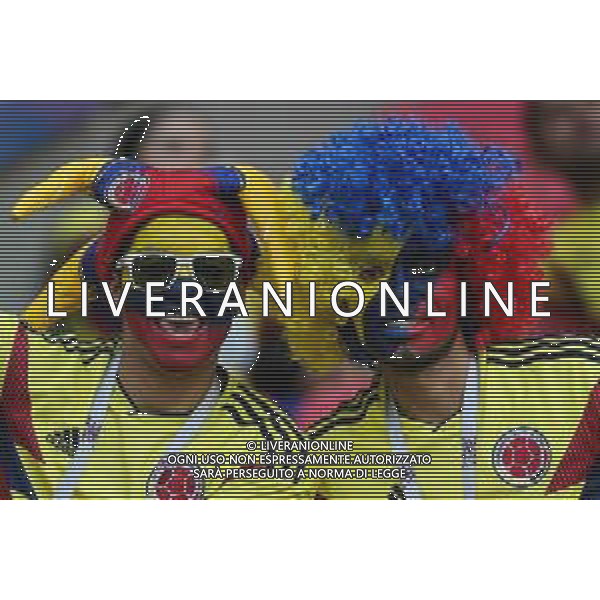 2018.06.24, Kazan , Polska - Kolumbia , nz Kibice Kolumbii fot. Tomasz Jastrzebowski / Foto Olimpik ----------- 2018.06.24, Poznan, Poland - Colombia , nz Kibice Kolumbii fot. Tomasz Jastrzebowski / Foto Olimpik / NEWSPIX.PL --- Newspix.pl AG ALDO LIVERANI SAS-ONLY ITALY