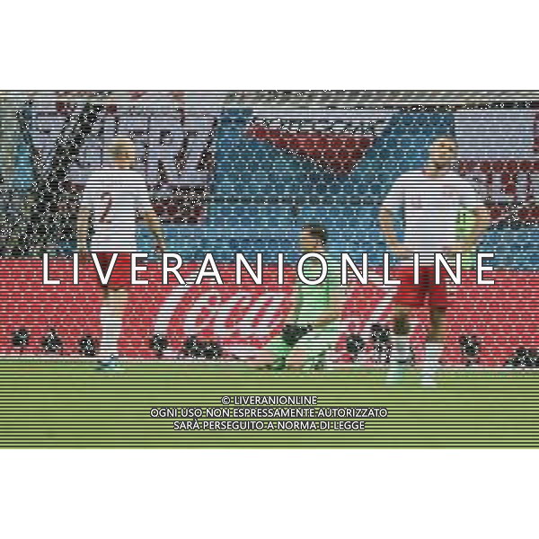 24.06.2018 KAZAN, ARENA KAZAN PILKA NOZNA (FOOTBALL) MISTRZOSTWA SWIATA ROSJA 2018 FIFA WORLD CUP RUSSIA 2018 FAZA GRUPOWA (GROUP STAGE) MECZ GAME POLSKA - KOLUMBIA (POLAND-COLUMBIA) NZ MICHAL PAZDAN, WOJCIECH SZCZESNY, MACIEJ RYBUS ODPADAMY Z MISTRZOSTW SWIATA SMUTEK, PORAZKA FOTO LUKASZ GROCHALA/CYFRASPORT / NEWSPIX.PL --- Newspix.pl AG ALDO LIVERANI SAS ONLY ITALY
