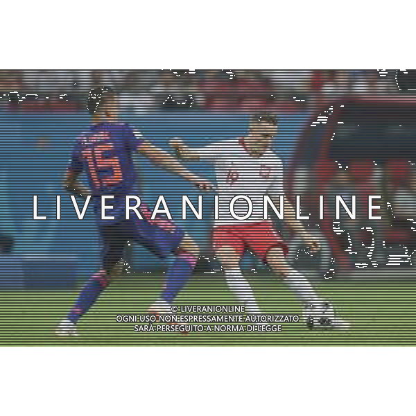 24.06.2018 KAZAN, ARENA KAZAN PILKA NOZNA (FOOTBALL) MISTRZOSTWA SWIATA ROSJA 2018 FIFA WORLD CUP RUSSIA 2018 FAZA GRUPOWA (GROUP STAGE) MECZ GAME POLSKA - KOLUMBIA (POLAND-COLUMBIA) NZ MATEUS URIBE, PIOTR ZIELINSKI FOTO LUKASZ GROCHALA/CYFRASPORT / NEWSPIX.PL --- Newspix.pl AG ALDO LIVERANI SAS ONLY ITALY