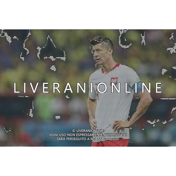 24.06.2018 KAZAN, ARENA KAZAN PILKA NOZNA (FOOTBALL) MISTRZOSTWA SWIATA ROSJA 2018 FIFA WORLD CUP RUSSIA 2018 FAZA GRUPOWA (GROUP STAGE) MECZ GAME POLSKA - KOLUMBIA (POLAND-COLUMBIA) NZ ROBERT LEWANDOWSKI ODPADAMY Z MISTRZOSTW SWIATA SMUTEK, PORAZKA FOTO LUKASZ GROCHALA/CYFRASPORT / NEWSPIX.PL --- Newspix.pl AG ALDO LIVERANI SAS ONLY ITALY