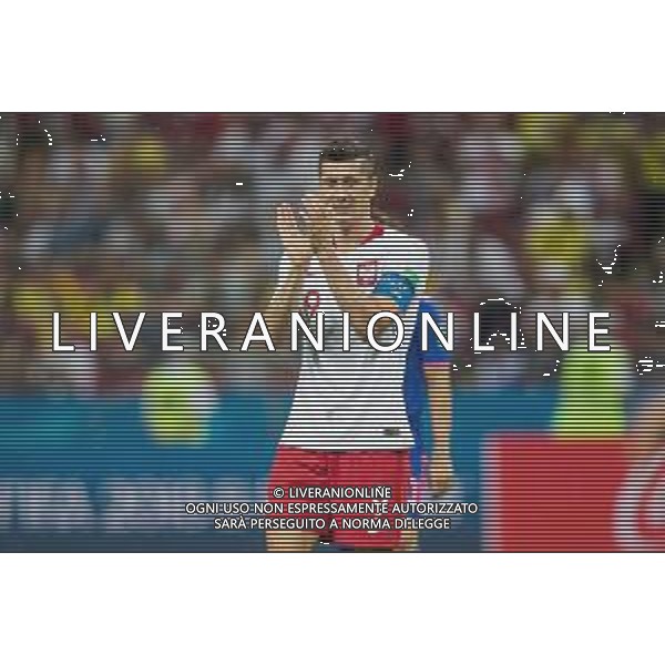 24.06.2018 KAZAN, ARENA KAZAN PILKA NOZNA (FOOTBALL) MISTRZOSTWA SWIATA ROSJA 2018 FIFA WORLD CUP RUSSIA 2018 POLSKA - KOLUMBIA (POLAND-COLUMBIA) NZ ROBERT LEWANDOWSKI FOTO LUKASZ SKWIOT/CYFRASPORT / NEWSPIX.PL --- Newspix.pl AG ALDO LIVERANI SAS ONLY ITALY