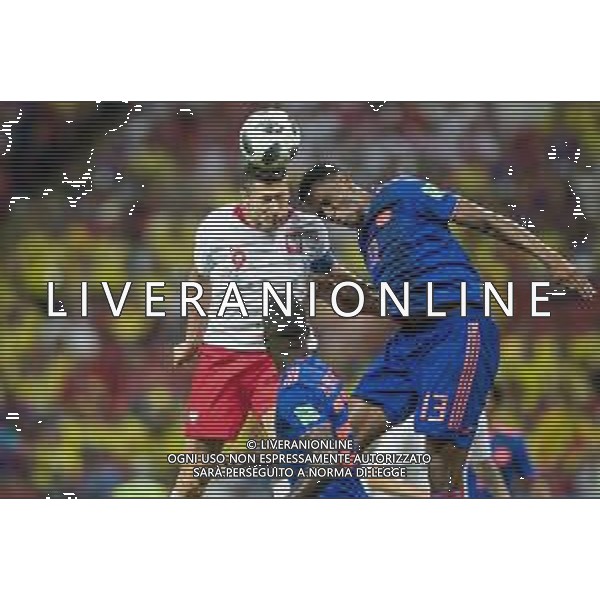 24.06.2018 KAZAN, ARENA KAZAN PILKA NOZNA (FOOTBALL) MISTRZOSTWA SWIATA ROSJA 2018 FIFA WORLD CUP RUSSIA 2018 POLSKA - KOLUMBIA (POLAND-COLUMBIA) NZ ROBERT LEWANDOWSKI YERRY MINA FOTO LUKASZ SKWIOT/CYFRASPORT / NEWSPIX.PL --- Newspix.pl AG ALDO LIVERANI SAS ONLY ITALY