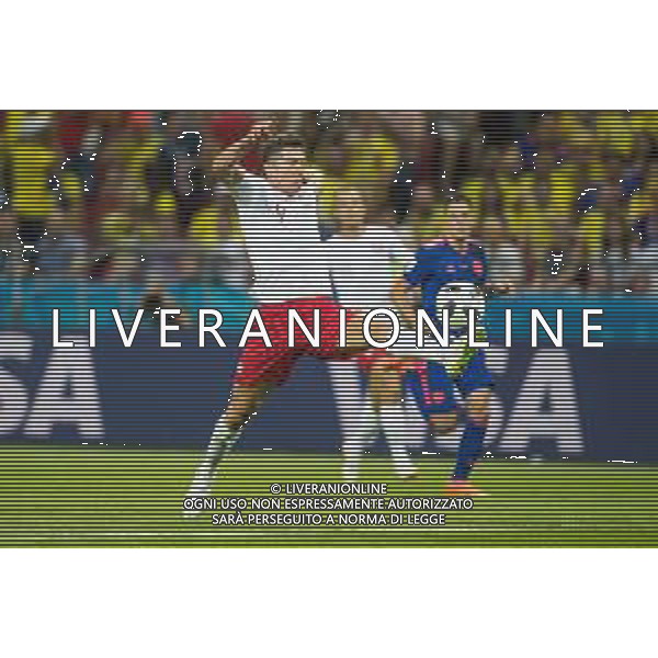 24.06.2018 KAZAN, ARENA KAZAN PILKA NOZNA (FOOTBALL) MISTRZOSTWA SWIATA ROSJA 2018 FIFA WORLD CUP RUSSIA 2018 POLSKA - KOLUMBIA (POLAND-COLUMBIA) NZ ROBERT LEWANDOWSKI FOTO LUKASZ SKWIOT/CYFRASPORT / NEWSPIX.PL --- Newspix.pl AG ALDO LIVERANI SAS ONLY ITALY