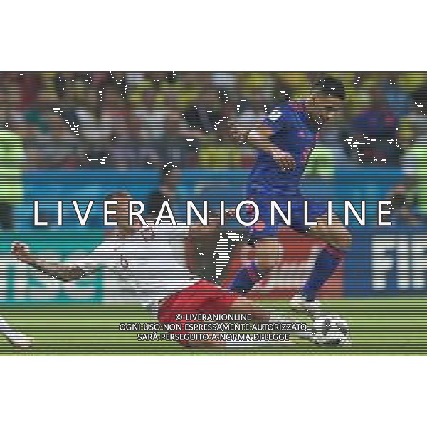 2018.06.24, Kazan , Polska - Kolumbia ,Fifa World Cup Russia 2018 Mistrzostwa swiata w pilce noznej nz Jacek Goralski (POL) Radamel Falcao (COL) fot. Tomasz Jastrzebowski / Foto Olimpik ----------- 2018.06.24, Kazan, Poland - Colombia ,Fifa World Cup Russia 2018 , nz Jacek Goralski (POL) Radamel Falcao (COL) fot. Tomasz Jastrzebowski / Foto Olimpik / NEWSPIX.PL --- Newspix.pl AG ALDO LIVERANI SAS ONLY ITALY