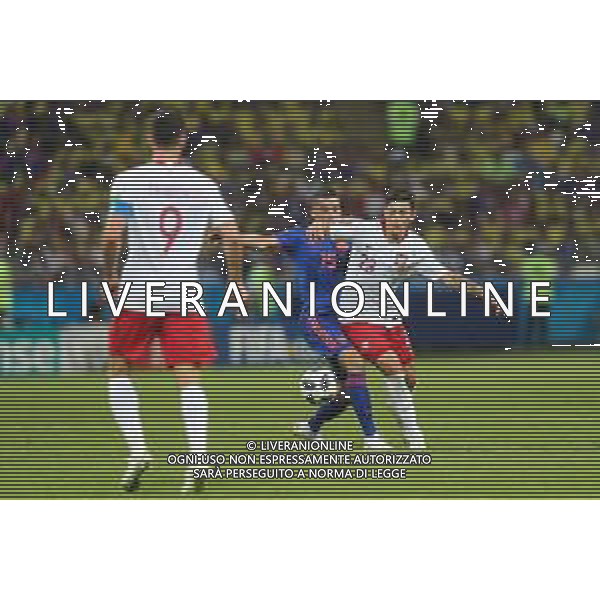 2018.06.24, Kazan , Polska - Kolumbia ,Fifa World Cup Russia 2018 Mistrzostwa swiata w pilce noznej nz Dawid Kownacki (POL) Robert Lewandowski (POL) Mateus Uribe (COL) fot. Tomasz Jastrzebowski / Foto Olimpik ----------- 2018.06.24, Kazan, Poland - Colombia ,Fifa World Cup Russia 2018 , nz Dawid Kownacki (POL) Robert Lewandowski (POL) Mateus Uribe (COL) fot. Tomasz Jastrzebowski / Foto Olimpik / NEWSPIX.PL --- Newspix.pl AG ALDO LIVERANI SAS ONLY ITALY