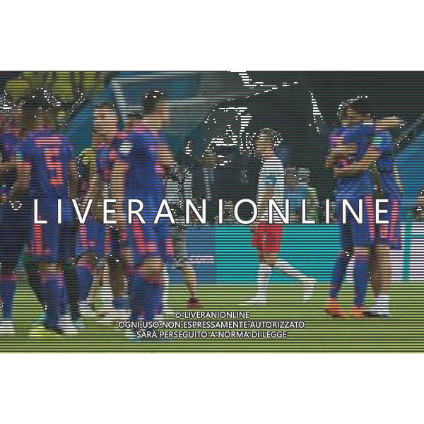 2018.06.24, Kazan , Polska - Kolumbia ,Fifa World Cup Russia 2018 Mistrzostwa swiata w pilce noznej nz Robert Lewandowski (POL) smutek po meczu fot. Tomasz Jastrzebowski / Foto Olimpik ----------- 2018.06.24, Kazan, Poland - Colombia ,Fifa World Cup Russia 2018 , nz Robert Lewandowski (POL) smutek po meczu fot. Tomasz Jastrzebowski / Foto Olimpik / NEWSPIX.PL --- Newspix.pl AG ALDO LIVERANI SAS ONLY ITALY