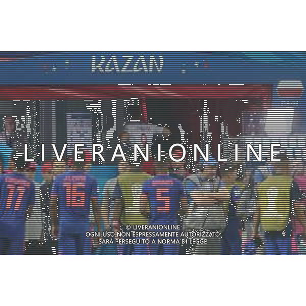 2018.06.24, Kazan , Polska - Kolumbia ,Fifa World Cup Russia 2018 Mistrzostwa swiata w pilce noznej nz Robert Lewandowski (POL) schodzi do szatni fot. Tomasz Jastrzebowski / Foto Olimpik ----------- 2018.06.24, Kazan, Poland - Colombia ,Fifa World Cup Russia 2018 , nz Robert Lewandowski (POL) schodzi do szatni fot. Tomasz Jastrzebowski / Foto Olimpik / NEWSPIX.PL --- Newspix.pl AG ALDO LIVERANI SAS ONLY ITALY