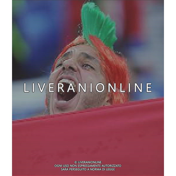 2018.06.25 Kaliningrad Pilka nozna Mistrzostwa Swiata w Rosji Rosja 2018 Hiszpania - Maroko N/z Fans Morocco Foto Norbert Barczyk / PressFocus 2018.06.25 Kaliningrad Football 2018 FIFA World Cup in Russia Spain v Morocco Credit: Norbert Barczyk / PressFocus / NEWSPIX.PL --- Newspix.pl AG ALDO LIVERANI SAS-ONLY ITALY