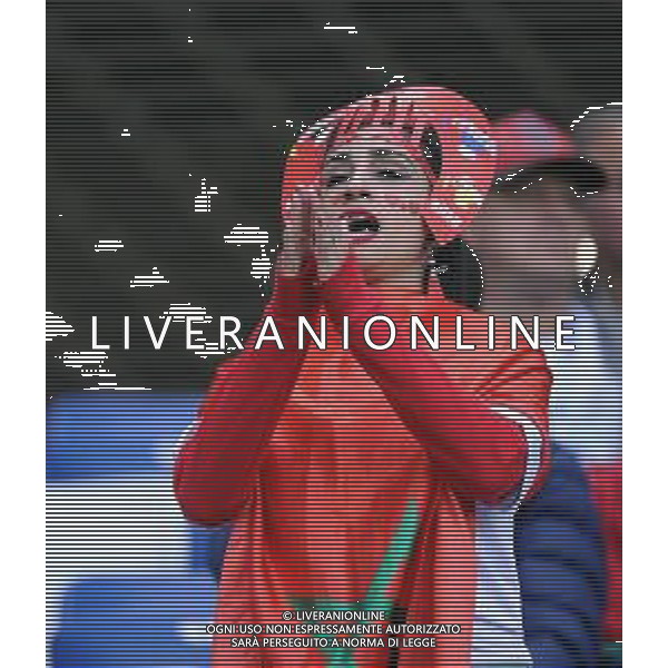 2018.06.25 Kaliningrad Pilka nozna Mistrzostwa Swiata w Rosji Rosja 2018 Hiszpania - Maroko N/z Fans Morocco Foto Norbert Barczyk / PressFocus 2018.06.25 Kaliningrad Football 2018 FIFA World Cup in Russia Spain v Morocco Credit: Norbert Barczyk / PressFocus / NEWSPIX.PL --- Newspix.pl AG ALDO LIVERANI SAS-ONLY ITALY