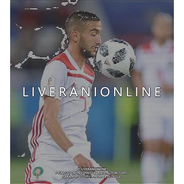 2018.06.25 Kaliningrad Pilka nozna Mistrzostwa Swiata w Rosji Rosja 2018 Hiszpania - Maroko N/z Hakim Ziyach of Morocco Foto Norbert Barczyk / PressFocus 2018.06.25 Kaliningrad Football 2018 FIFA World Cup in Russia Spain v Morocco Credit: Norbert Barczyk / PressFocus / NEWSPIX.PL --- Newspix.pl AG ALDO LIVERANI SAS-ONLY ITALY