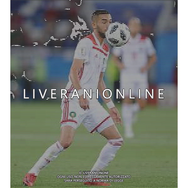 2018.06.25 Kaliningrad Pilka nozna Mistrzostwa Swiata w Rosji Rosja 2018 Hiszpania - Maroko N/z Hakim Ziyach of Morocco Foto Norbert Barczyk / PressFocus 2018.06.25 Kaliningrad Football 2018 FIFA World Cup in Russia Spain v Morocco Credit: Norbert Barczyk / PressFocus / NEWSPIX.PL --- Newspix.pl AG ALDO LIVERANI SAS-ONLY ITALY