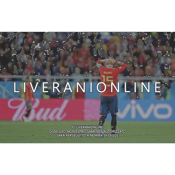 2018.06.25 Kaliningrad Pilka nozna Mistrzostwa Swiata w Rosji Rosja 2018 Hiszpania - Maroko N/z Sergio Ramos of Spain Foto Norbert Barczyk / PressFocus 2018.06.25 Kaliningrad Football 2018 FIFA World Cup in Russia Spain v Morocco Credit: Norbert Barczyk / PressFocus / NEWSPIX.PL --- Newspix.pl AG ALDO LIVERANI SAS-ONLY ITALY