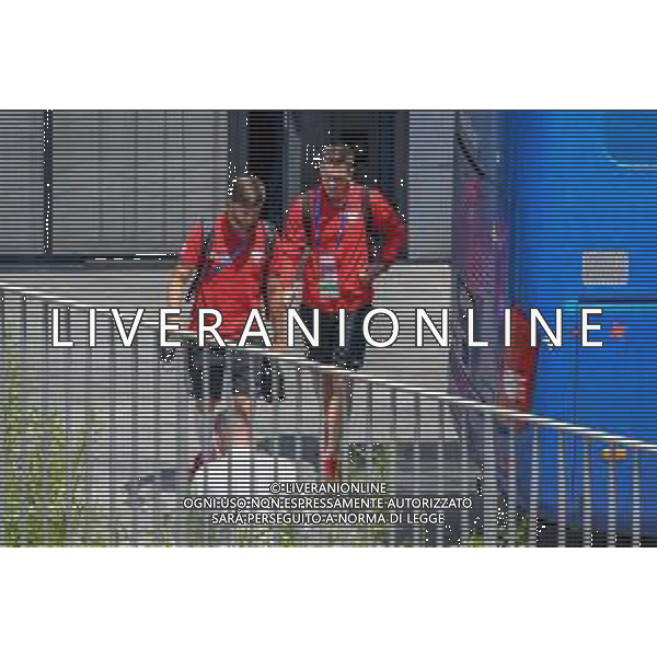 WYJAZD KADY Z NA MECZ Z JAPONIA N/Z MUNDIAL 2018 27.06.2018 TOBIASZ/NEWSPIX NZ BARTOSZ BERESZYNSKI I PIOTR ZIELINSKI --- Newspix.pl Polish footballers are leaving for a match with Japan in Volgograd / AGENZIA ALDO LIVERANI SAS - ITALY ONLY EDITORIAL USE ONLY / AGENZIA ALDO LIVERANI SAS - ITALY ONLY EDITORIAL USE ONLY - I calciatori della nazionale della Polonia lasciano Sochi per la partita di domani contro il Giappone a Volgograd - Mondiali Russia 27.06.2018