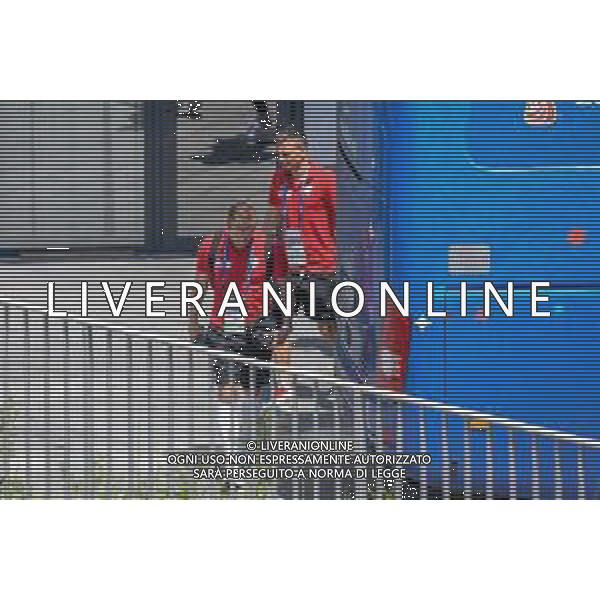 WYJAZD KADY Z NA MECZ Z JAPONIA N/Z MUNDIAL 2018 27.06.2018 TOBIASZ/NEWSPIX KUBA JAKUB BLASZCZYKOWSKI SLAWOMIR PESZKO JAN BEDNAREK --- Newspix.pl Polish footballers are leaving for a match with Japan in Volgograd / AGENZIA ALDO LIVERANI SAS - ITALY ONLY EDITORIAL USE ONLY / AGENZIA ALDO LIVERANI SAS - ITALY ONLY EDITORIAL USE ONLY - I calciatori della nazionale della Polonia lasciano Sochi per la partita di domani contro il Giappone a Volgograd - Mondiali Russia 27.06.2018