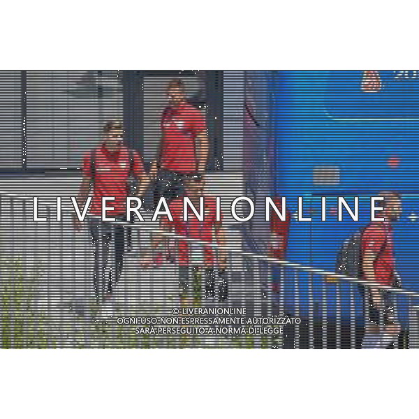 WYJAZD KADY Z NA MECZ Z JAPONIA N/Z MUNDIAL 2018 27.06.2018 TOBIASZ/NEWSPIX KUBA JAKUB BLASZCZYKOWSKI SLAWOMIR PESZKO JAN BEDNAREK --- Newspix.pl Polish footballers are leaving for a match with Japan in Volgograd / AGENZIA ALDO LIVERANI SAS - ITALY ONLY EDITORIAL USE ONLY / AGENZIA ALDO LIVERANI SAS - ITALY ONLY EDITORIAL USE ONLY - I calciatori della nazionale della Polonia lasciano Sochi per la partita di domani contro il Giappone a Volgograd - Mondiali Russia 27.06.2018