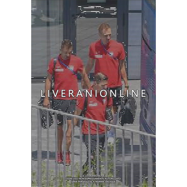 WYJAZD KADY Z NA MECZ Z JAPONIA N/Z JAN BEDNAREK THIAGO CIONEK LUKASZ TEODORCZYK MUNDIAL 2018 27.06.2018 TOBIASZ/NEWSPIX --- Newspix.pl Polish footballers are leaving for a match with Japan in Volgograd / AGENZIA ALDO LIVERANI SAS - ITALY ONLY EDITORIAL USE ONLY / AGENZIA ALDO LIVERANI SAS - ITALY ONLY EDITORIAL USE ONLY - I calciatori della nazionale della Polonia lasciano Sochi per la partita di domani contro il Giappone a Volgograd - Mondiali Russia 27.06.2018