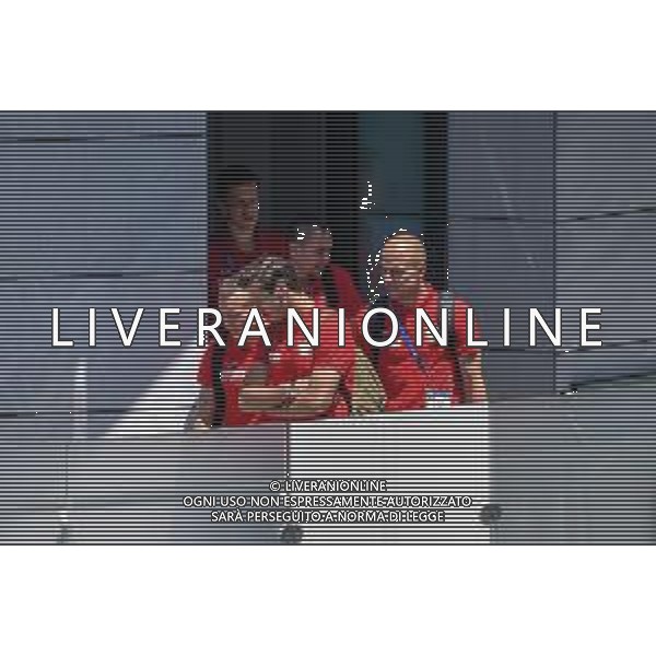 WYJAZD KADY Z NA MECZ Z JAPONIA N/Z WOJCIECH SZCZESNY RAFAL KURZAWA ARTUR JEDRZEJCZYK JACEK GORALSKI I GRZEGORZ KRYCHOWIAK MUNDIAL 2018 27.06.2018 TOBIASZ/NEWSPIX --- Newspix.pl Polish footballers are leaving for a match with Japan in Volgograd / AGENZIA ALDO LIVERANI SAS - ITALY ONLY EDITORIAL USE ONLY / AGENZIA ALDO LIVERANI SAS - ITALY ONLY EDITORIAL USE ONLY - I calciatori della nazionale della Polonia lasciano Sochi per la partita di domani contro il Giappone a Volgograd - Mondiali Russia 27.06.2018