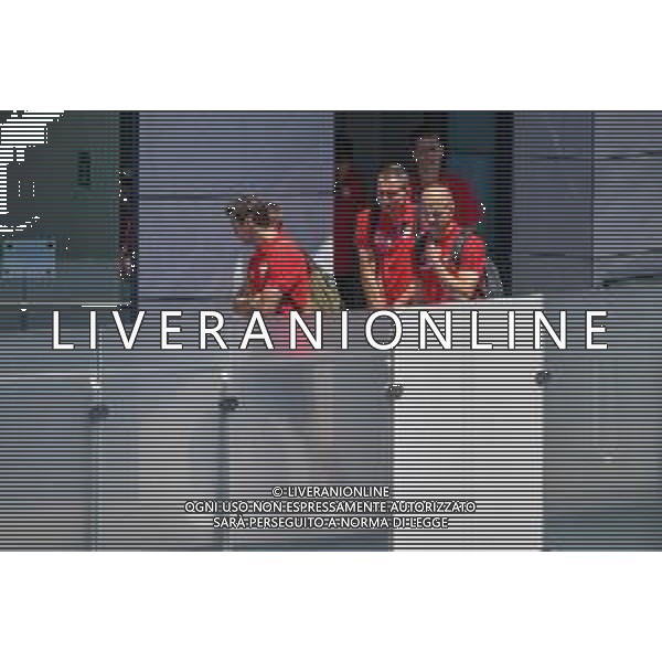 WYJAZD KADY Z NA MECZ Z JAPONIA N/Z WOJCIECH SZCZESNY RAFAL KURZAWA ARTUR JEDRZEJCZYK JACEK GORALSKI I GRZEGORZ KRYCHOWIAK MUNDIAL 2018 27.06.2018 TOBIASZ/NEWSPIX --- Newspix.pl Polish footballers are leaving for a match with Japan in Volgograd / AGENZIA ALDO LIVERANI SAS - ITALY ONLY EDITORIAL USE ONLY / AGENZIA ALDO LIVERANI SAS - ITALY ONLY EDITORIAL USE ONLY - I calciatori della nazionale della Polonia lasciano Sochi per la partita di domani contro il Giappone a Volgograd - Mondiali Russia 27.06.2018