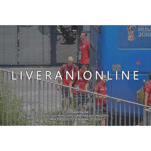 WYJAZD KADY Z NA MECZ Z JAPONIA N/Z WOJCIECH SZCZESNY RAFAL KURZAWA ARTUR JEDRZEJCZYK JACEK GORALSKI I GRZEGORZ KRYCHOWIAK MUNDIAL 2018 27.06.2018 TOBIASZ/NEWSPIX --- Newspix.pl Polish footballers are leaving for a match with Japan in Volgograd / AGENZIA ALDO LIVERANI SAS - ITALY ONLY EDITORIAL USE ONLY / AGENZIA ALDO LIVERANI SAS - ITALY ONLY EDITORIAL USE ONLY - I calciatori della nazionale della Polonia lasciano Sochi per la partita di domani contro il Giappone a Volgograd - Mondiali Russia 27.06.2018