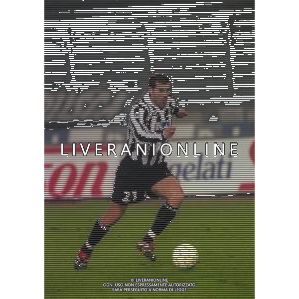 13-01-1999 TORINO - COPPA ITALIA JUVENTUS BOLOGNA 1-2 NELLA FOTO ZINEDINE ZIDANE AG ALDO LIVERANI SAS
