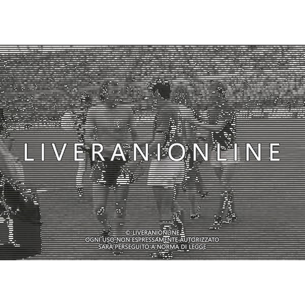 14-06-1973 TORINO-AMICHEVOLE ITALIA INGHILTERRA 2-0 NELLA FOTO TARCISIO BURGNICH AG ALDO LIVERANI SAS