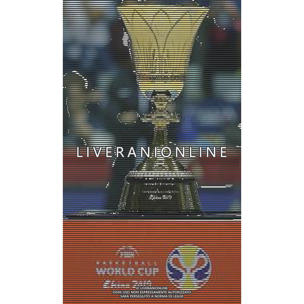 FIBA Basketball World Cup 2019 European Qualifiers Trieste - 28.06.2018 Italia-Croazia Nella Foto:trofeo della coppa del mondo /Ph.Vitez-Ag. Aldo Liverani