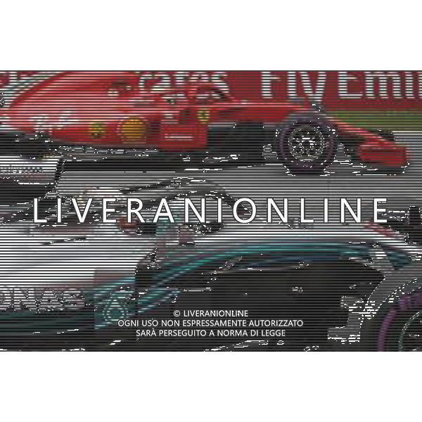 Lewis Hamilton (GBR) Mercedes AMG F1 W09 and Sebastian Vettel (GER) Ferrari SF71H. 30.06.2018. Formula 1 World Championship, Rd 9, Austrian Grand / AGENZIA ALDO LIVERANI SAS - ITALY ONLY EDITORIAL USE ONLY - F1 Gp Austria, Prove Ufficiali Qualifiche 30.06.2018