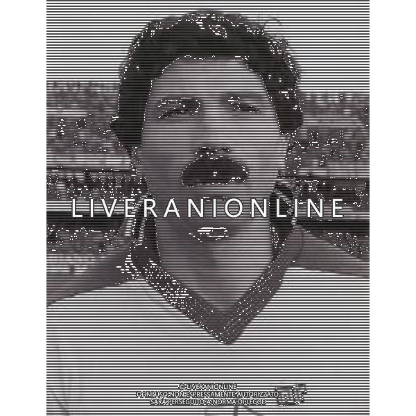 RETROSPETTIVA GIANFRANCO BELLOTTO CALCIATORE E ALLENATORE NELLA FOTO GIANFRANCO BELLOTTO CON LA MAGLIA DELLA SAMPDORIA AG ALDO LIVERANI SAS