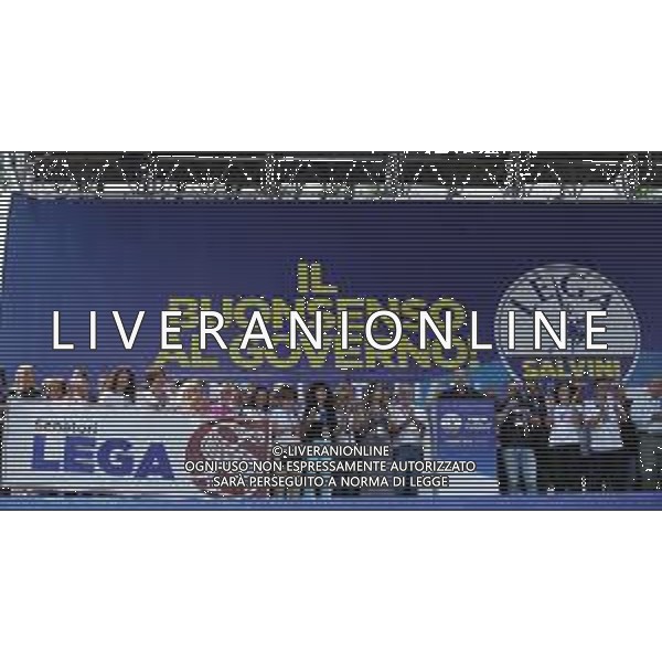 Raduno della Lega Nazionale a Pontida 2018 Pontida (BG) - 01.07.2018 Nella Foto:I senatori della Lega /Ph.Vitez-Ag. Aldo Liverani