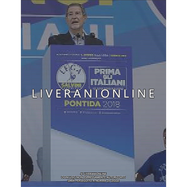 Raduno della Lega Nazionale a Pontida 2018 Pontida (BG) - 01.07.2018 Nella Foto:Nello Musumeci /Ph.Vitez-Ag. Aldo Liverani