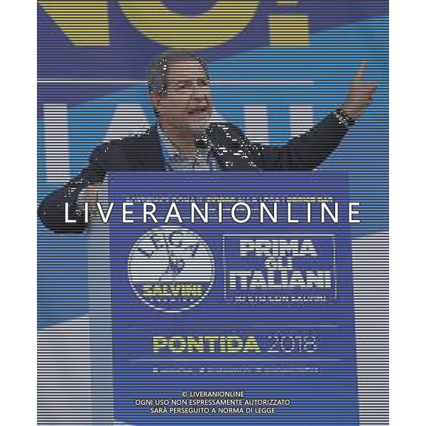 Raduno della Lega Nazionale a Pontida 2018 Pontida (BG) - 01.07.2018 Nella Foto:Nello Musumeci /Ph.Vitez-Ag. Aldo Liverani