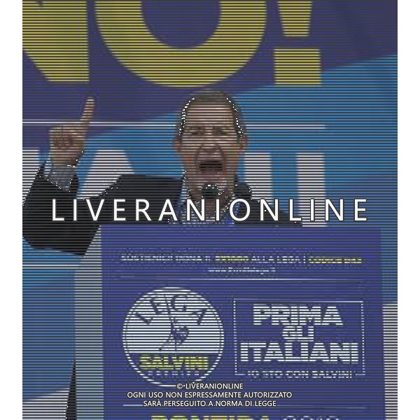 Raduno della Lega Nazionale a Pontida 2018 Pontida (BG) - 01.07.2018 Nella Foto:Nello Musumeci /Ph.Vitez-Ag. Aldo Liverani