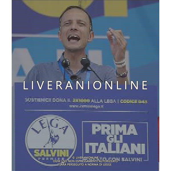 Raduno della Lega Nazionale a Pontida 2018 Pontida (BG) - 01.07.2018 Nella Foto:Massimiliano Fedriga /Ph.Vitez-Ag. Aldo Liverani