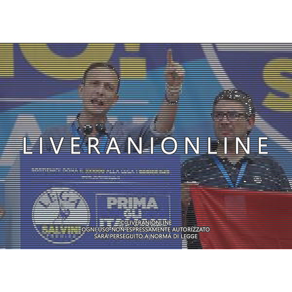Raduno della Lega Nazionale a Pontida 2018 Pontida (BG) - 01.07.2018 Nella Foto:Massimiliano Fedriga /Ph.Vitez-Ag. Aldo Liverani