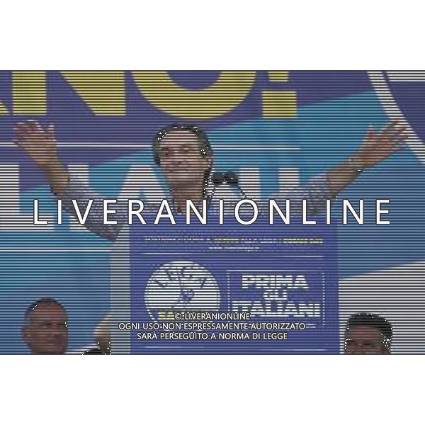 Raduno della Lega Nazionale a Pontida 2018 Pontida (BG) - 01.07.2018 Nella Foto:Attilio Fontana /Ph.Vitez-Ag. Aldo Liverani