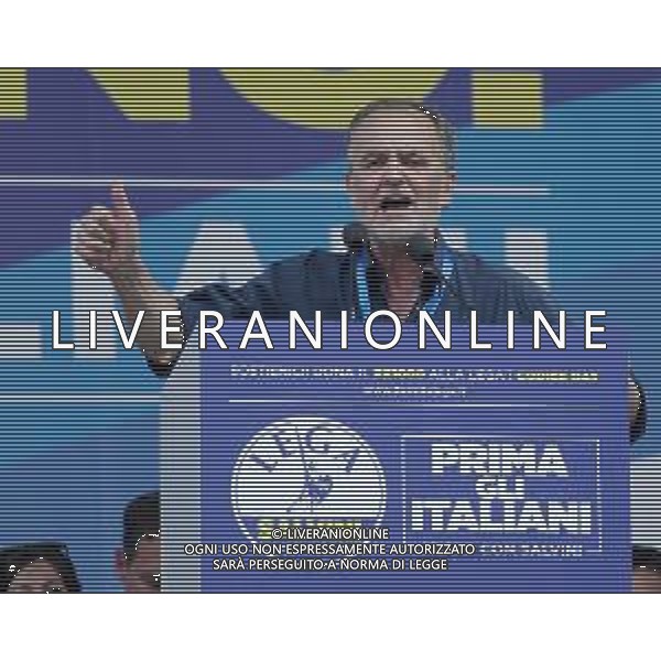 Raduno della Lega Nazionale a Pontida 2018 Pontida (BG) - 01.07.2018 Nella Foto:Roberto Calderoli /Ph.Vitez-Ag. Aldo Liverani