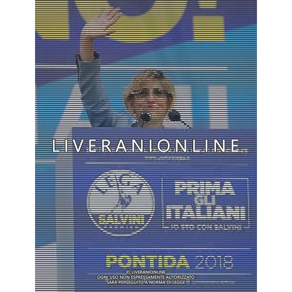 Raduno della Lega Nazionale a Pontida 2018 Pontida (BG) - 01.07.2018 Nella Foto:Giulia Bongiorno /Ph.Vitez-Ag. Aldo Liverani