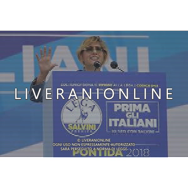 Raduno della Lega Nazionale a Pontida 2018 Pontida (BG) - 01.07.2018 Nella Foto:Giulia Bongiorno /Ph.Vitez-Ag. Aldo Liverani