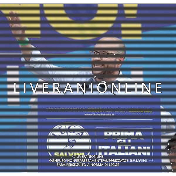 Raduno della Lega Nazionale a Pontida 2018 Pontida (BG) - 01.07.2018 Nella Foto:Lorenzo Fontana /Ph.Vitez-Ag. Aldo Liverani