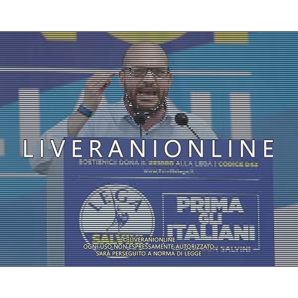 Raduno della Lega Nazionale a Pontida 2018 Pontida (BG) - 01.07.2018 Nella Foto:Lorenzo Fontana /Ph.Vitez-Ag. Aldo Liverani