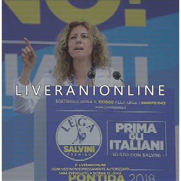 Raduno della Lega Nazionale a Pontida 2018 Pontida (BG) - 01.07.2018 Nella Foto:Erica Stefani /Ph.Vitez-Ag. Aldo Liverani