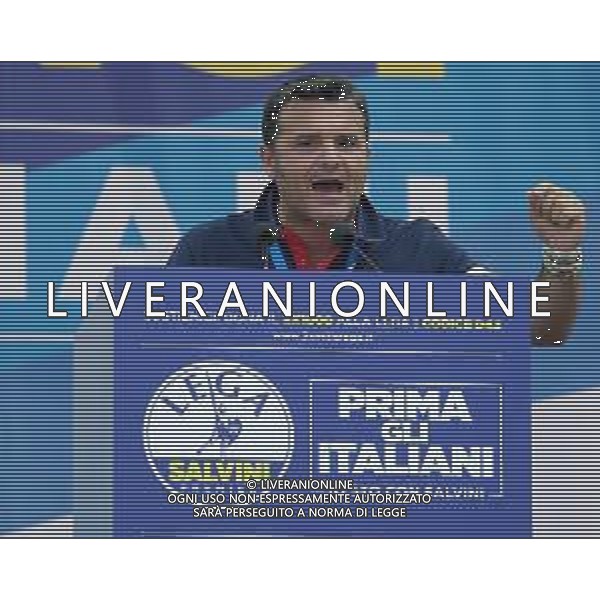 Raduno della Lega Nazionale a Pontida 2018 Pontida (BG) - 01.07.2018 Nella Foto:Gianmarco Centinaio /Ph.Vitez-Ag. Aldo Liverani