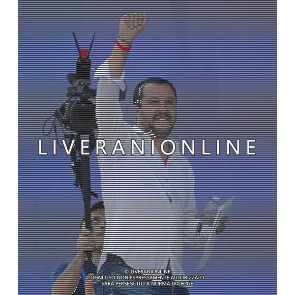 Raduno della Lega Nazionale a Pontida 2018 Pontida (BG) - 01.07.2018 Nella Foto:Matteo Salvini /Ph.Vitez-Ag. Aldo Liverani