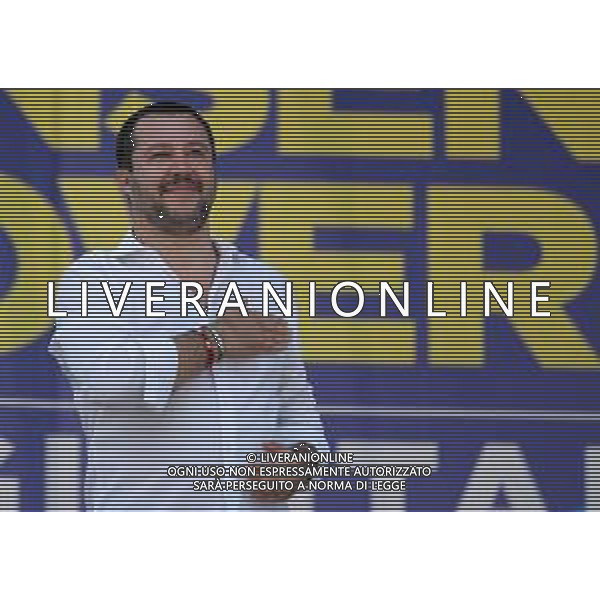 Raduno della Lega Nazionale a Pontida 2018 Pontida (BG) - 01.07.2018 Nella Foto:Matteo Salvini /Ph.Vitez-Ag. Aldo Liverani